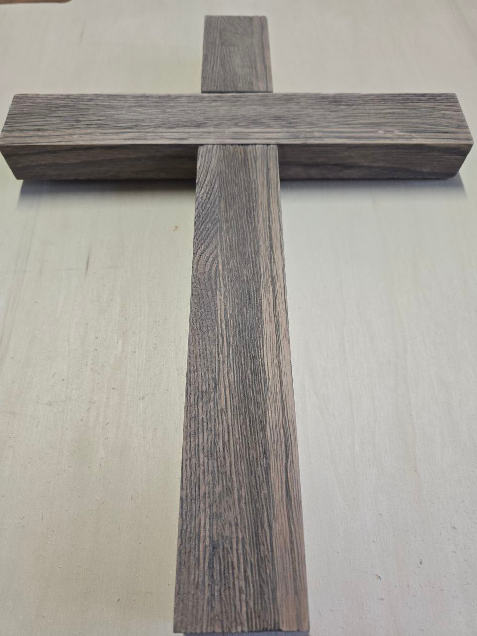 Handcrafted Rustic Wooden Wall Cross – Earthy Oak Decor